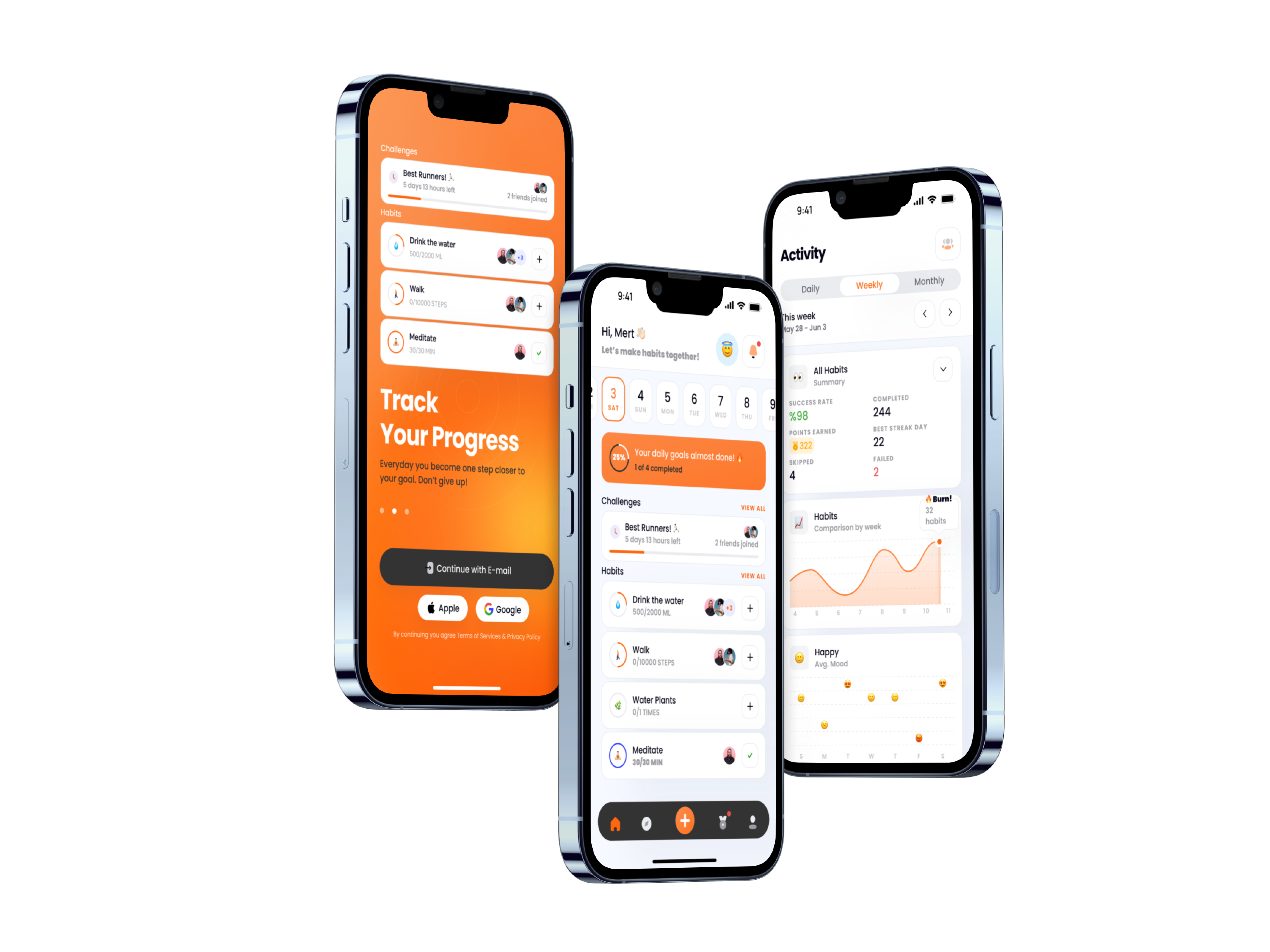 Beatit App Features - Onboarding, Dashboard, and Analytics