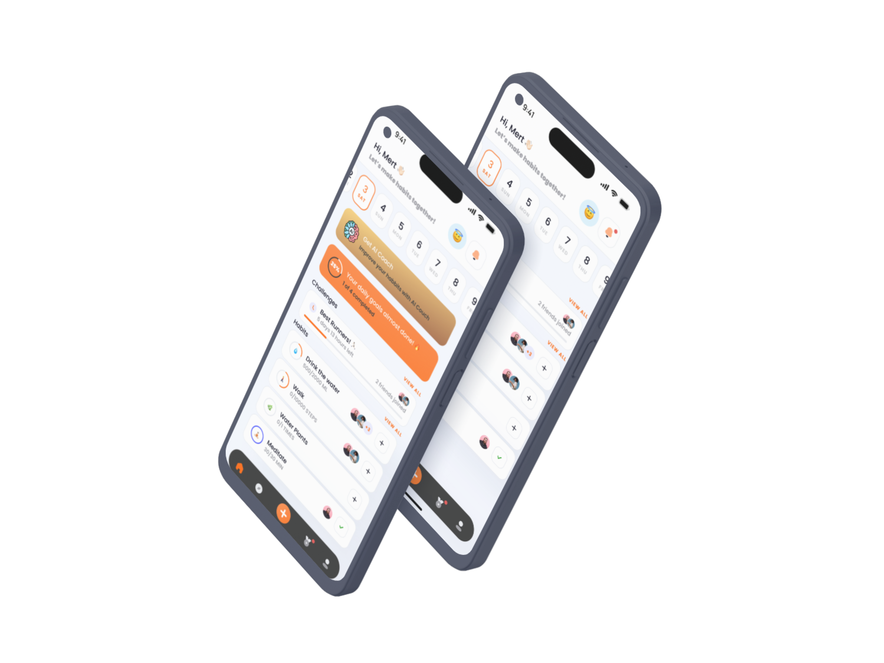 Smart Dashboard with habit tracking and AI coaching